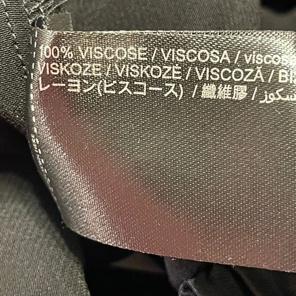 MNG MANGO Bright Elastic Waist Satin Pants in Black - Picture 10 of 12